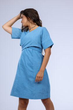 ⁦שמלת מעטפת ג׳ינס⁩ – תמונה ⁦6⁩