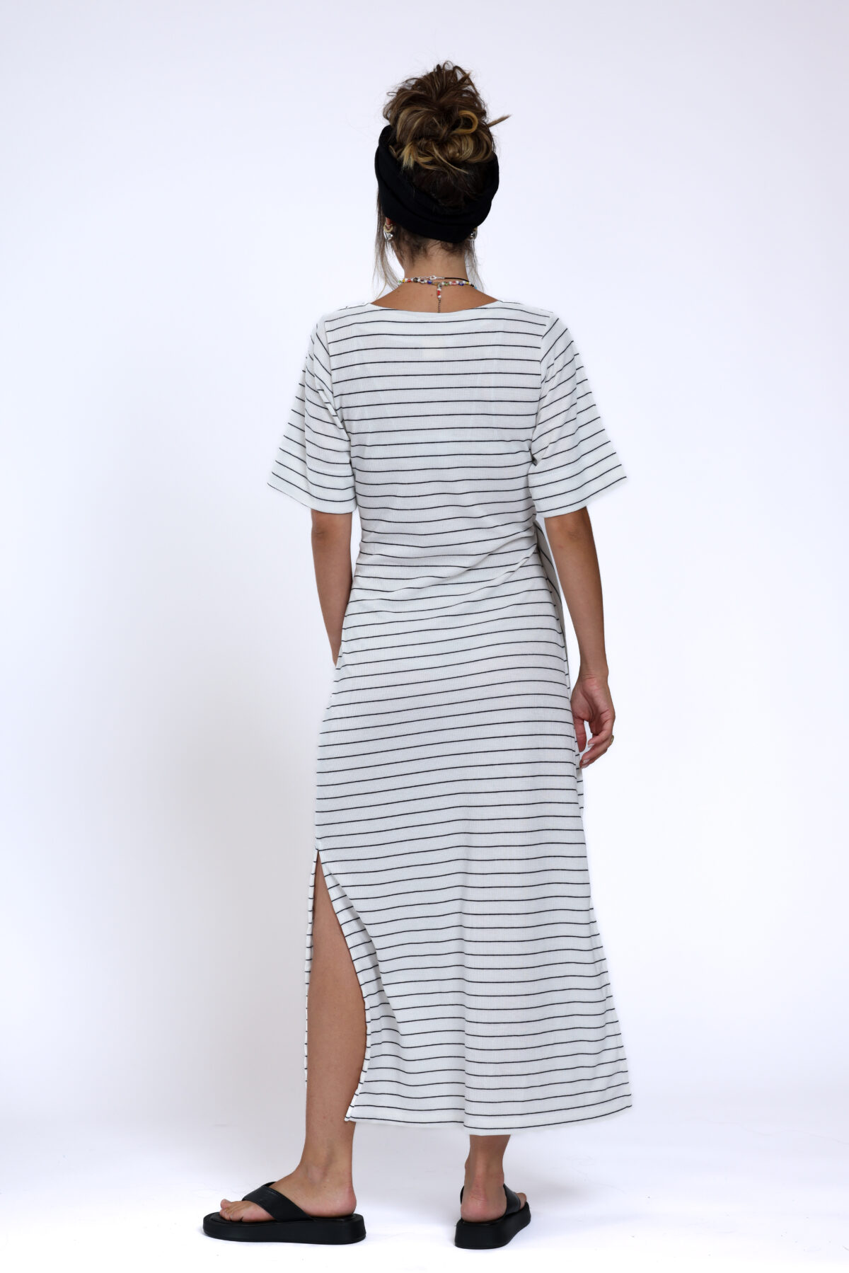 ⁦שמלת נטע קשירה פסים⁩ – תמונה ⁦8⁩