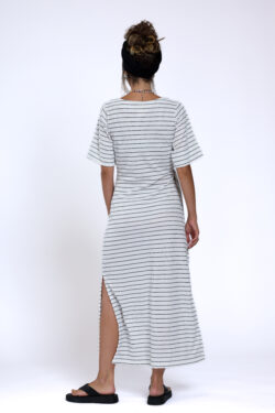 ⁦שמלת נטע קשירה פסים⁩ – תמונה ⁦8⁩