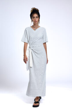 שמלת נטע קשירה פסים