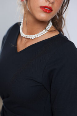 ⁦שמלת נטע קשירה שחור⁩ – תמונה ⁦6⁩