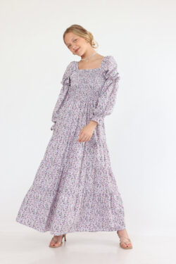 שמלת נריה גווני חום