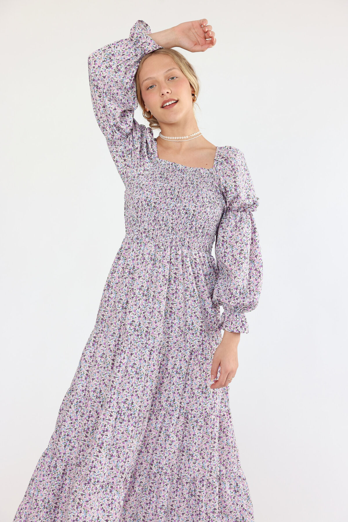 ⁦שמלת נריה גווני חום⁩ – תמונה ⁦8⁩