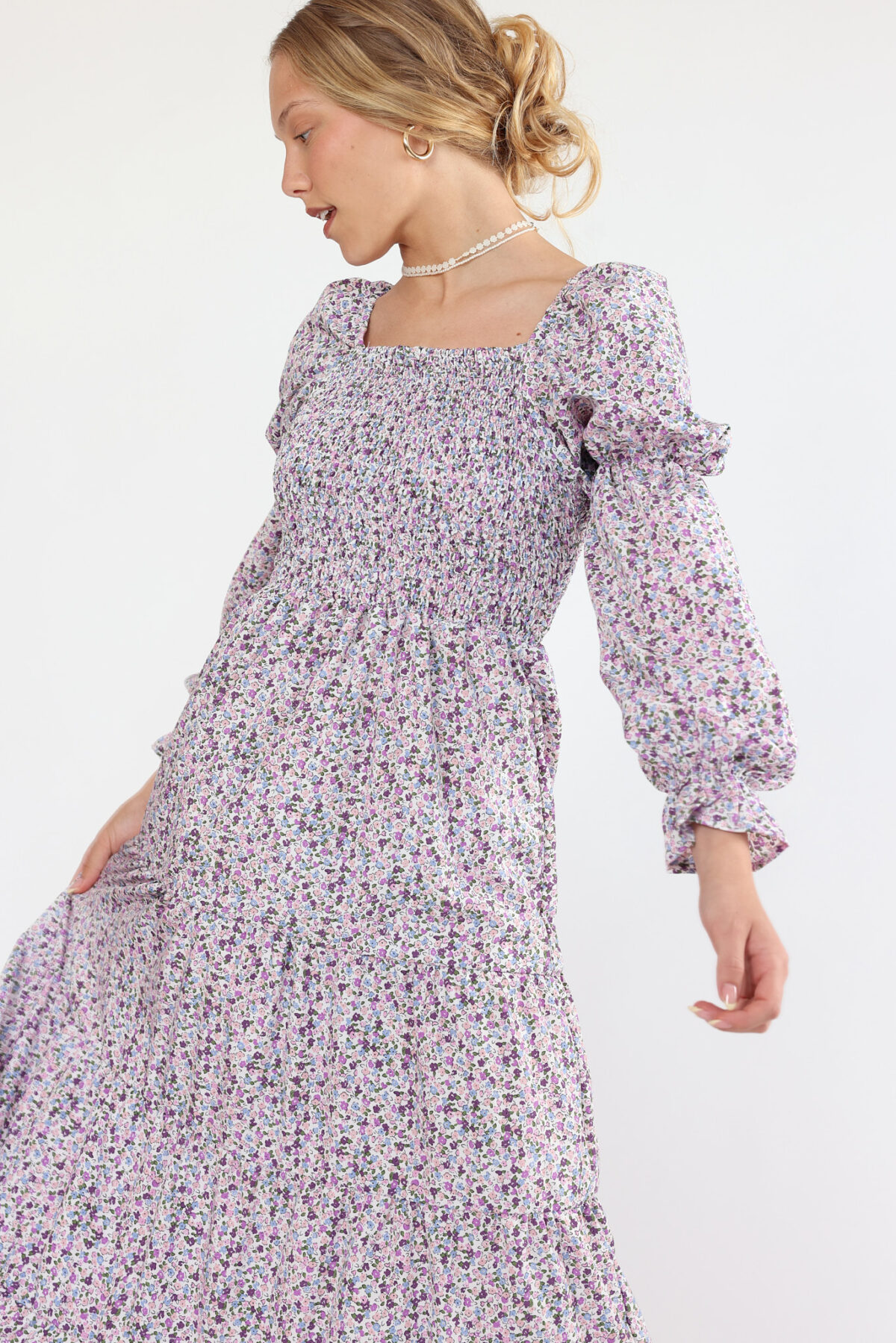 ⁦שמלת נריה גווני חום⁩ – תמונה ⁦6⁩