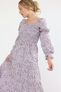 ⁦שמלת נריה גווני חום⁩ – תמונה ⁦6⁩