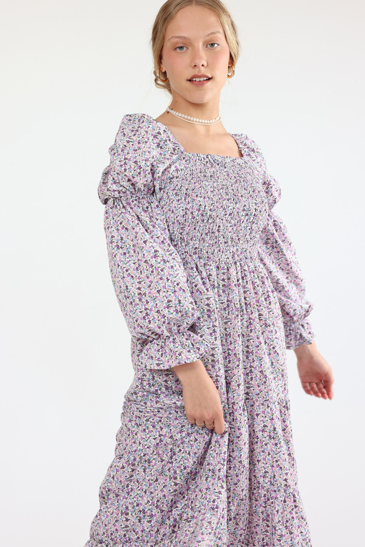 ⁦שמלת נריה גווני חום⁩ – תמונה ⁦5⁩