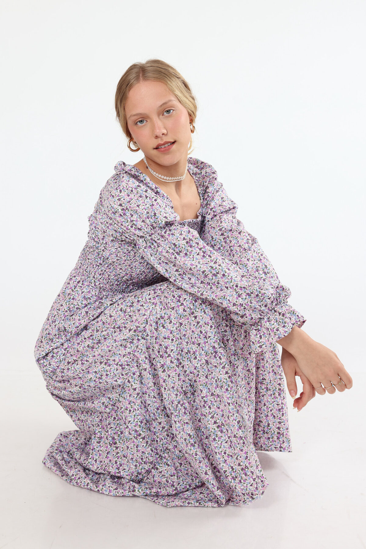 ⁦שמלת נריה גווני חום⁩ – תמונה ⁦9⁩