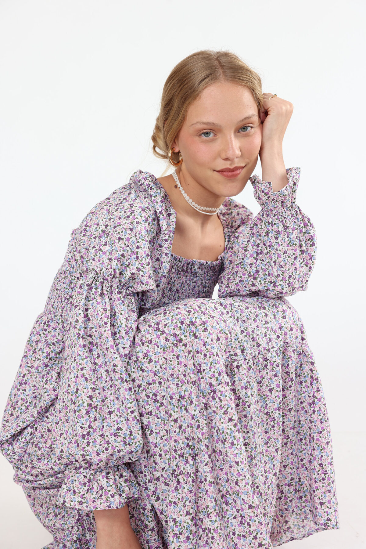 ⁦שמלת נריה גווני חום⁩ – תמונה ⁦11⁩