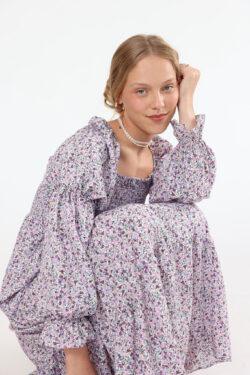 ⁦שמלת נריה גווני חום⁩ – תמונה ⁦11⁩