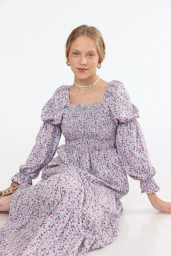 ⁦שמלת נריה גווני חום⁩ – תמונה ⁦13⁩