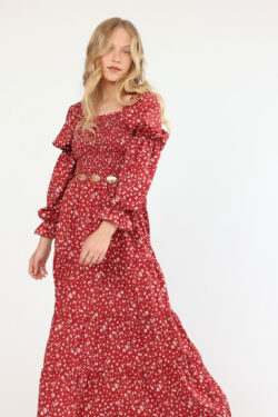 ⁦שמלת נריה בורדו⁩ – תמונה ⁦2⁩