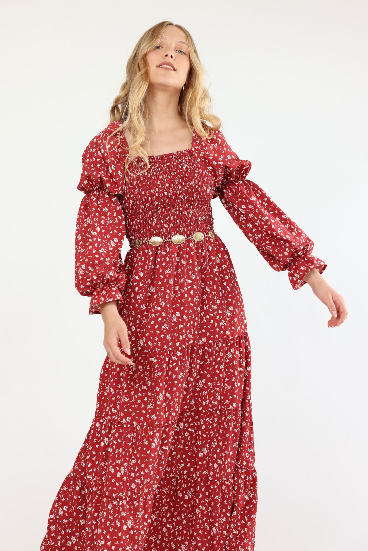 ⁦שמלת נריה בורדו⁩ – תמונה ⁦3⁩