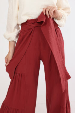 ⁦מכנס אמילי בורדו⁩ – תמונה ⁦5⁩