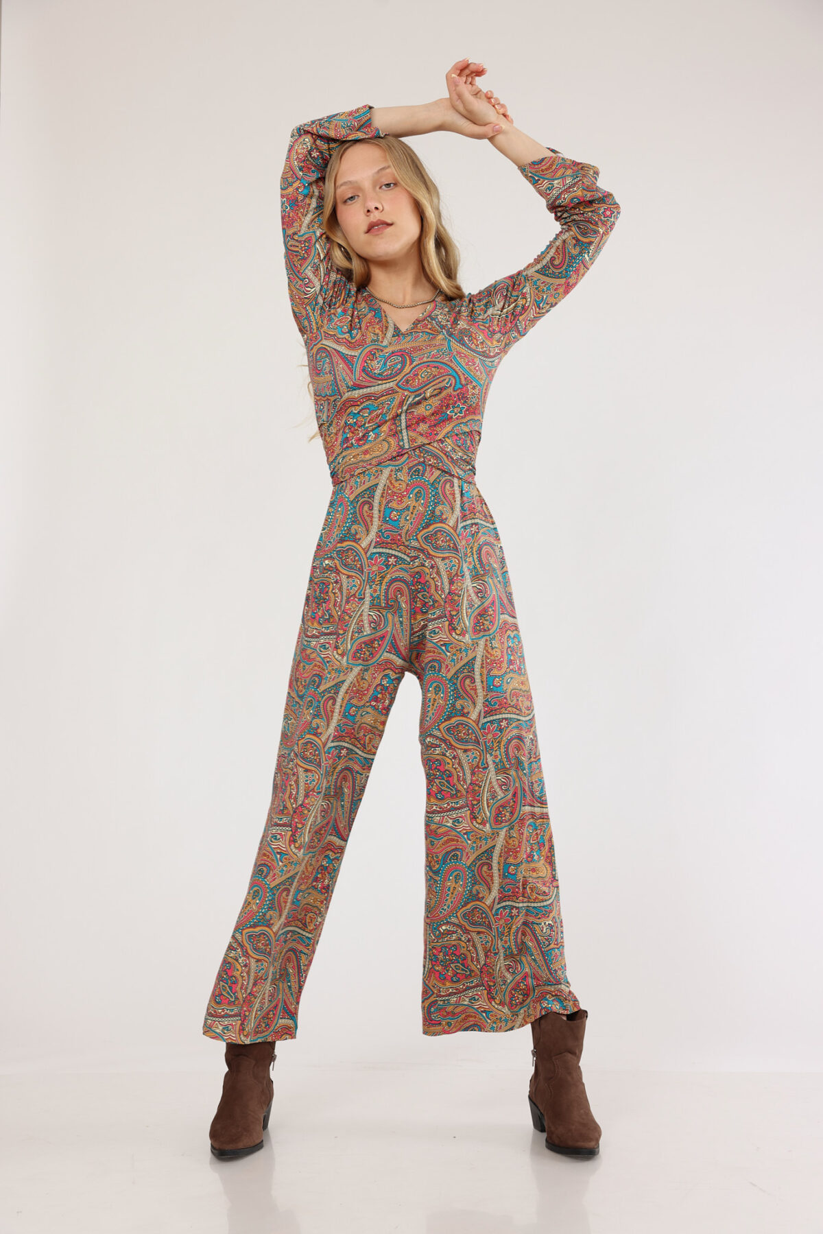 ⁦אוברול מעטפת נריה חום⁩ – תמונה ⁦4⁩