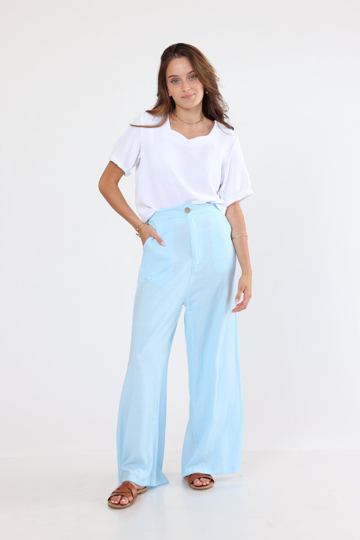 ⁦מכנס ראשית תכלת (עם מכנסון)⁩ – תמונה ⁦3⁩