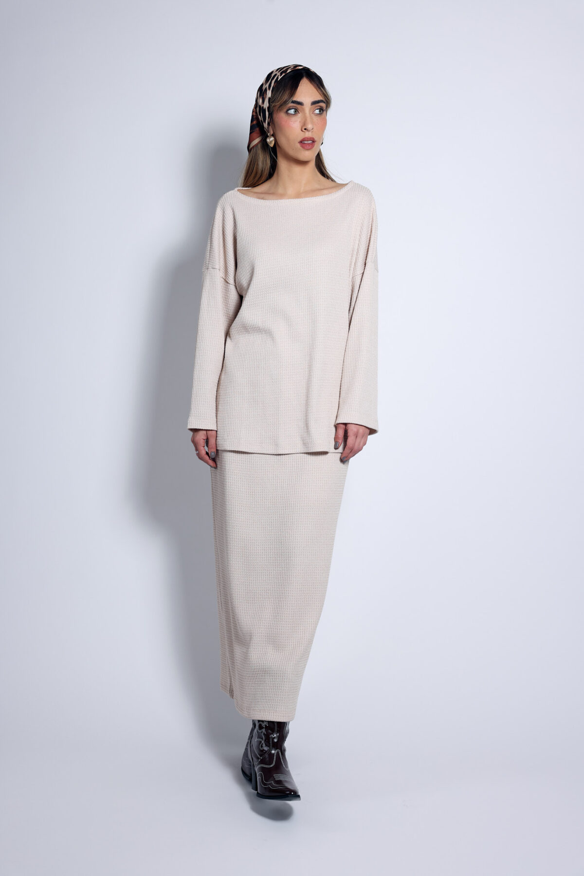 ⁦חולצת סריג אבן⁩ – תמונה ⁦3⁩