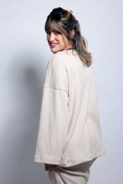 ⁦חולצת סריג אבן⁩ – תמונה ⁦8⁩