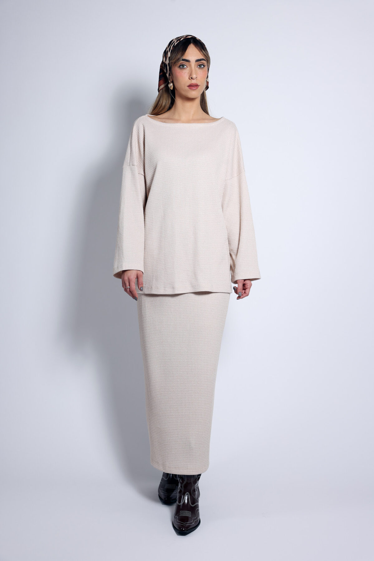 ⁦חולצת סריג אבן⁩ – תמונה ⁦5⁩