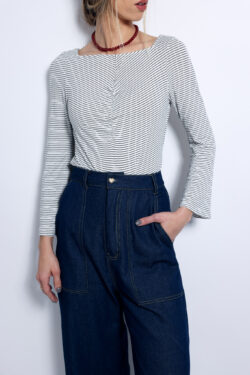 חולצת סריג סרינה פסים