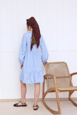 ⁦שמלת קומות פסים⁩ – תמונה ⁦3⁩