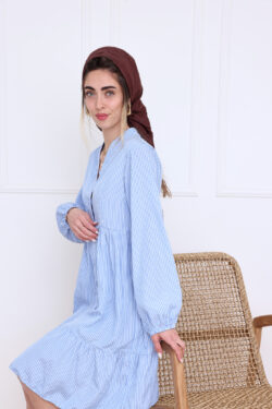 ⁦שמלת קומות פסים⁩ – תמונה ⁦8⁩