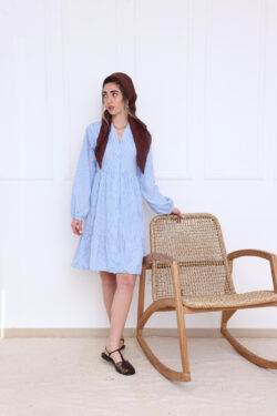 ⁦שמלת קומות פסים⁩ – תמונה ⁦9⁩