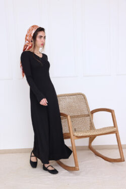 ⁦שמלת אמונה שחורה⁩ – תמונה ⁦2⁩