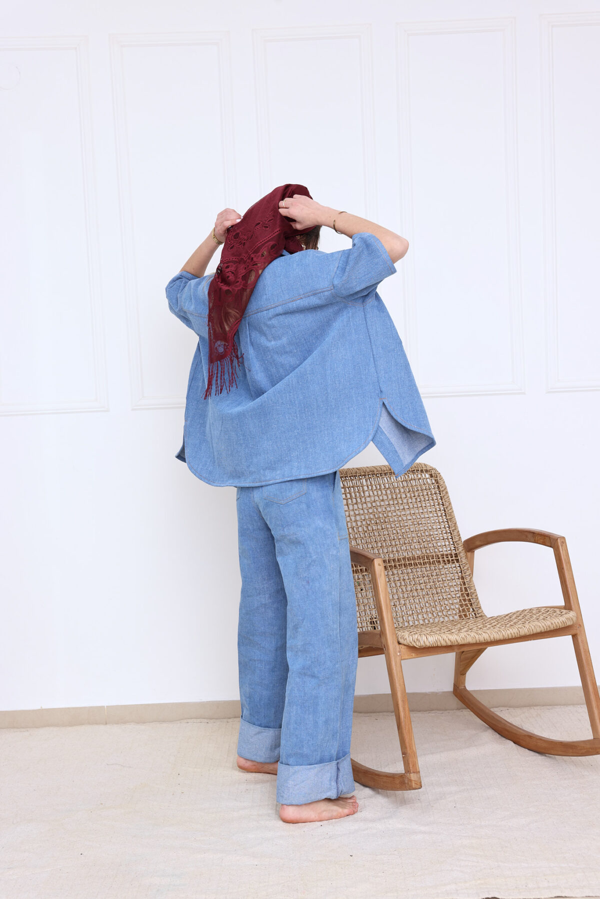 ⁦מכנס ג׳ינס בהיר⁩ – תמונה ⁦10⁩