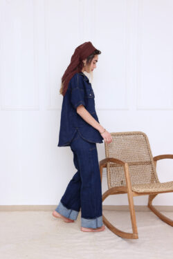 ⁦מכנס ג׳ינס כהה⁩ – תמונה ⁦6⁩