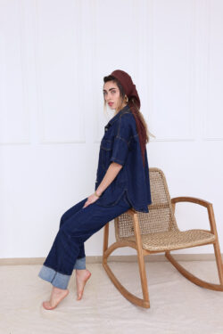 ⁦מכנס ג׳ינס כהה⁩ – תמונה ⁦7⁩