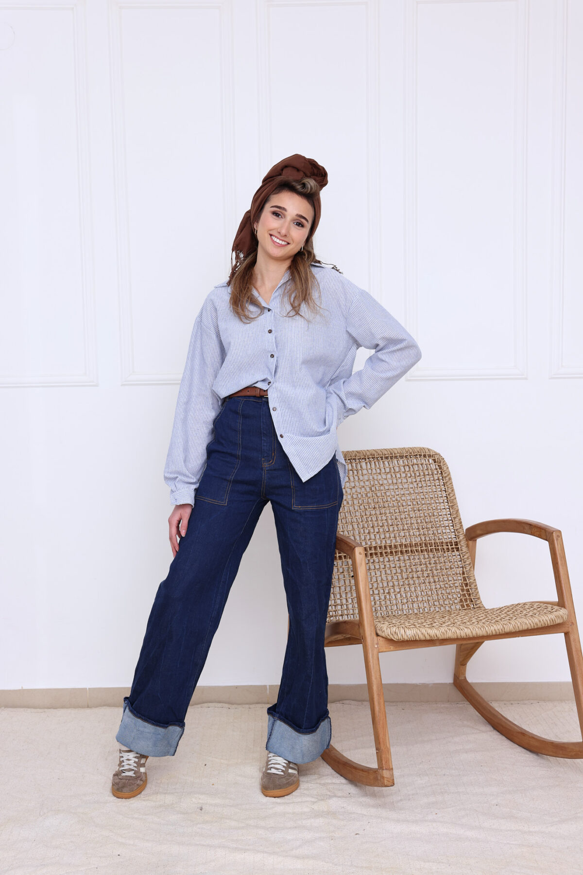 ⁦מכנס ג׳ינס כהה⁩ – תמונה ⁦2⁩