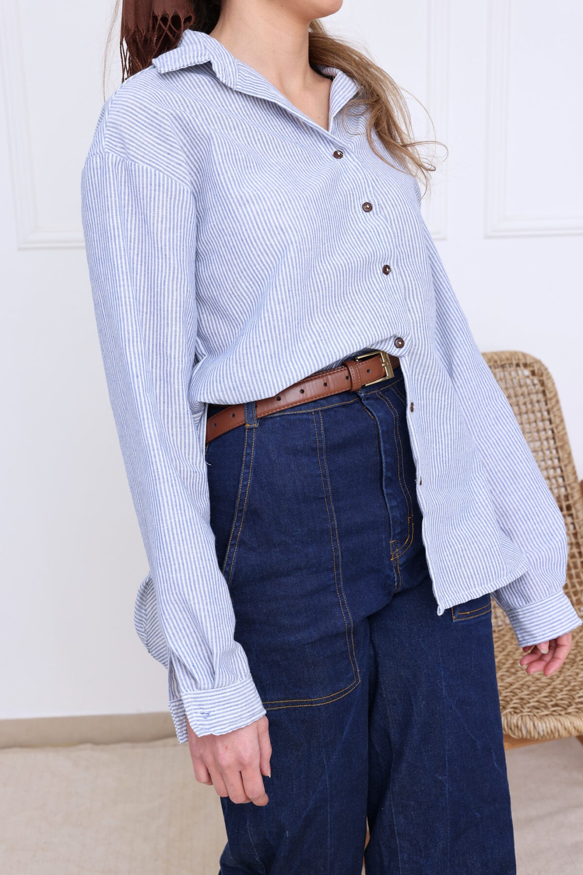 ⁦מכנס ג׳ינס כהה⁩ – תמונה ⁦4⁩