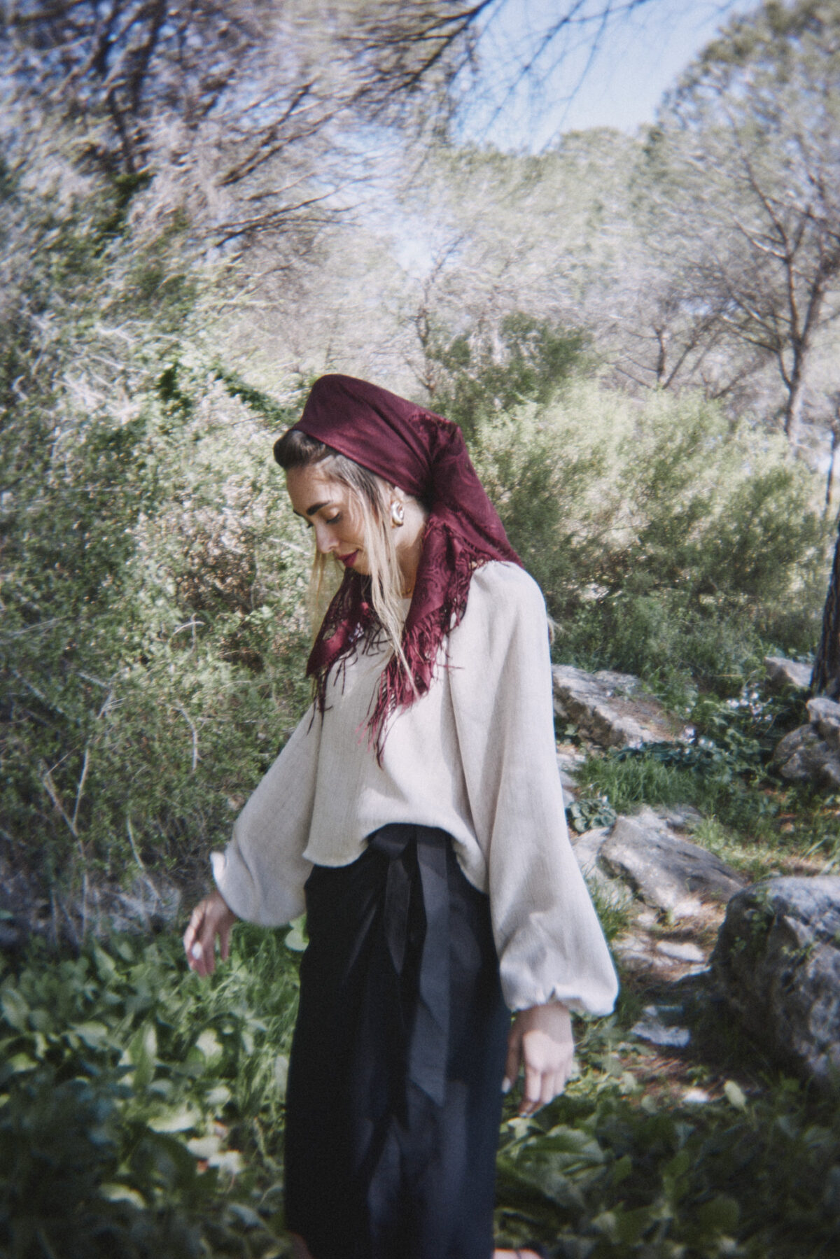 ⁦חצאית מעטפת שחורה⁩ – תמונה ⁦3⁩