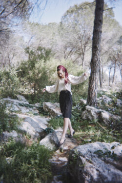 ⁦חצאית מעטפת שחורה⁩ – תמונה ⁦10⁩