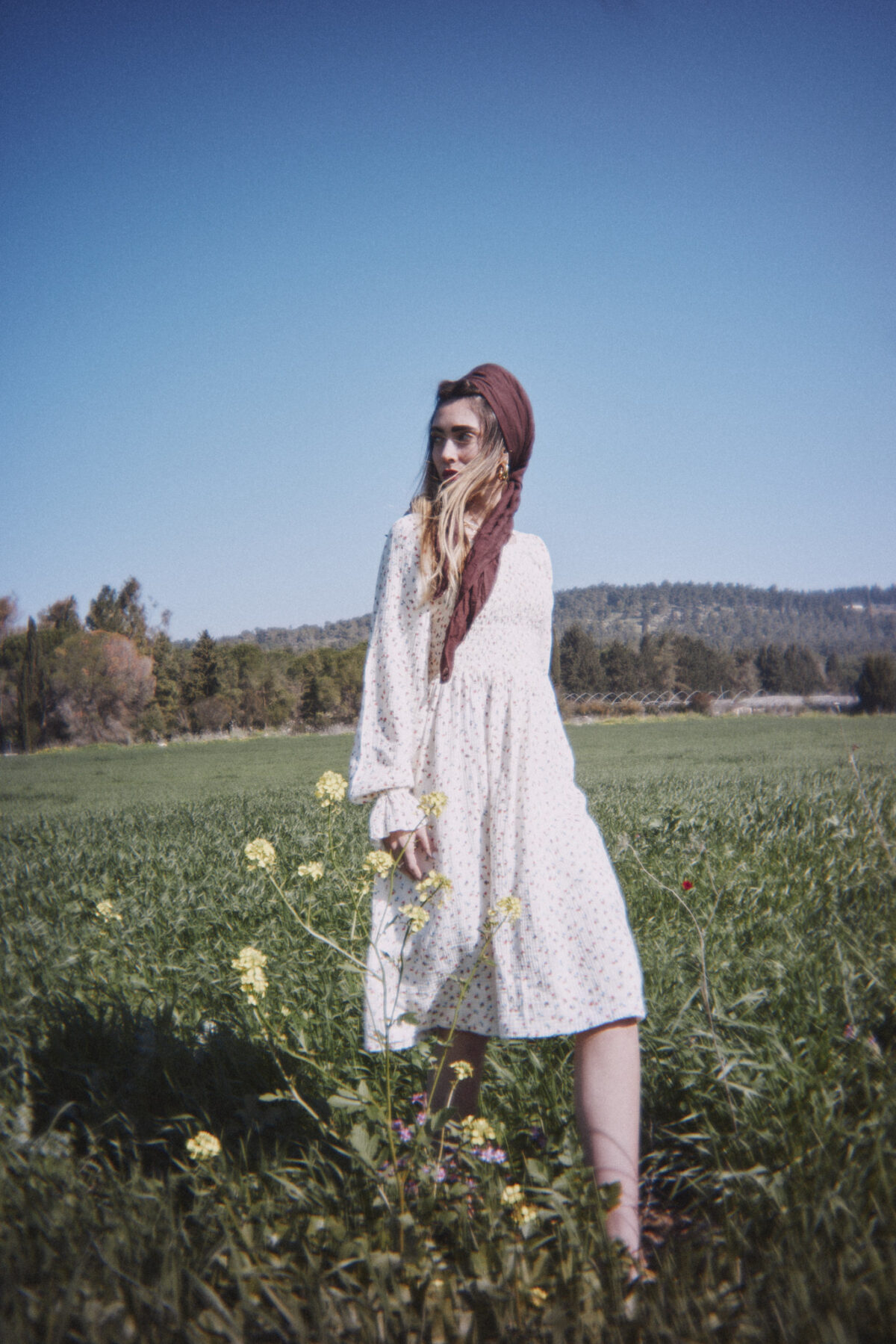 ⁦שמלת שושנה פרחוני צבעוני⁩ – תמונה ⁦9⁩