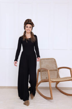 ⁦אוברול שחר שחור⁩ – תמונה ⁦7⁩