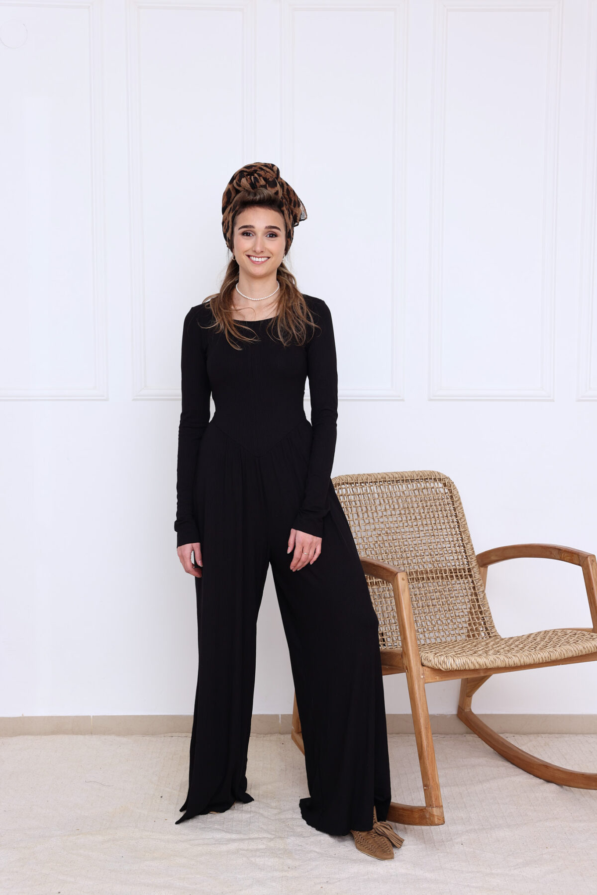 ⁦אוברול שחר שחור⁩ – תמונה ⁦4⁩