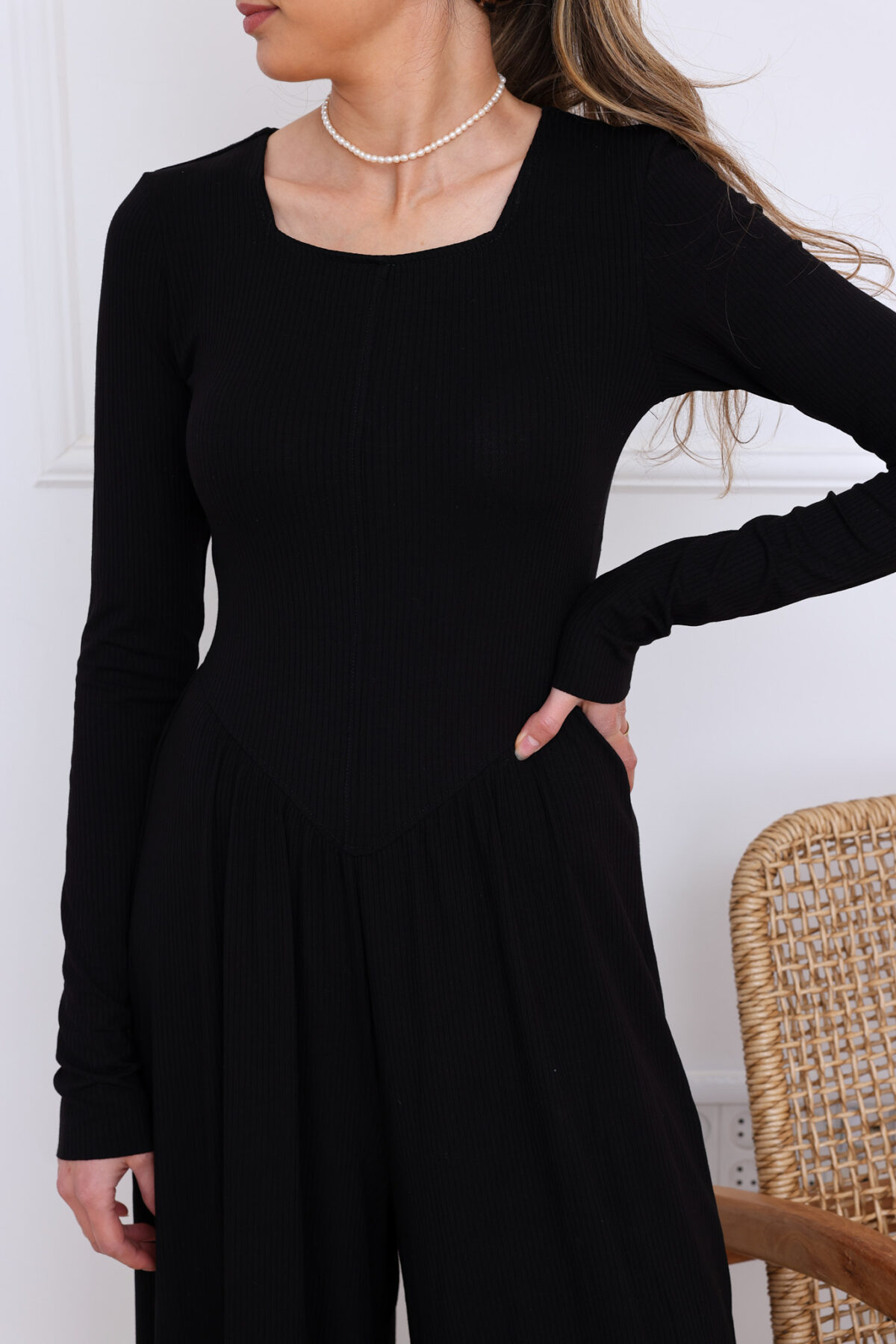 ⁦אוברול שחר שחור⁩ – תמונה ⁦3⁩