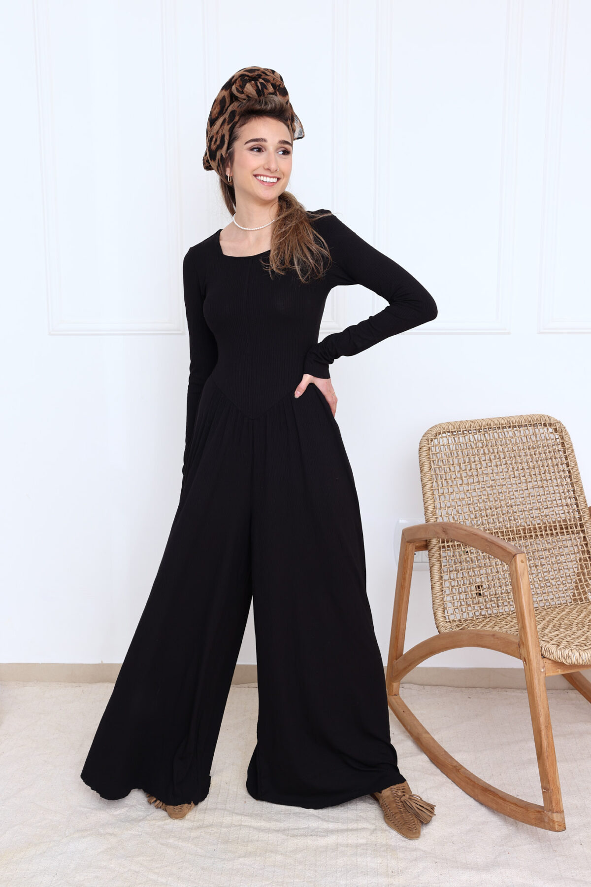 ⁦אוברול שחר שחור⁩ – תמונה ⁦2⁩