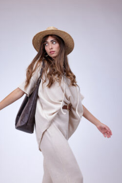 חולצת סריג נינה אבן