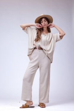 ⁦חולצת סריג נינה אבן⁩ – תמונה ⁦3⁩