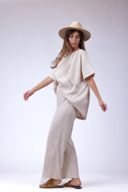 ⁦מכנס סריג נינה אבן⁩ – תמונה ⁦6⁩