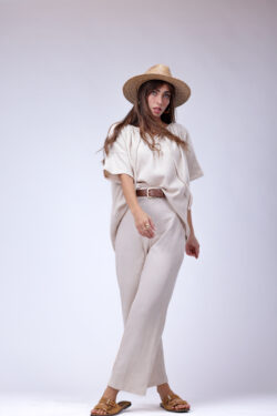 ⁦מכנס סריג נינה אבן⁩ – תמונה ⁦5⁩