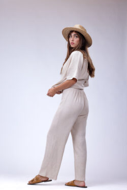 ⁦מכנס סריג נינה אבן⁩ – תמונה ⁦2⁩