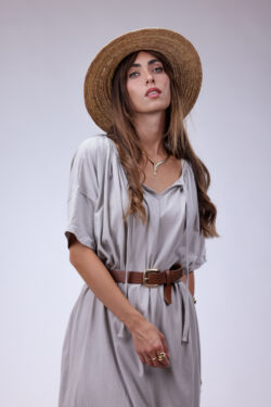 ⁦שמלת מלי סריג אבן⁩ – תמונה ⁦2⁩