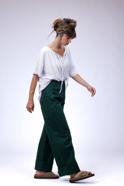 ⁦מכנס ג׳ינס ירוק⁩ – תמונה ⁦2⁩