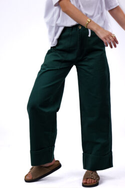 ⁦מכנס ג׳ינס ירוק⁩ – תמונה ⁦5⁩