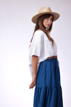 ⁦חולצת נינה לבנה⁩ – תמונה ⁦2⁩